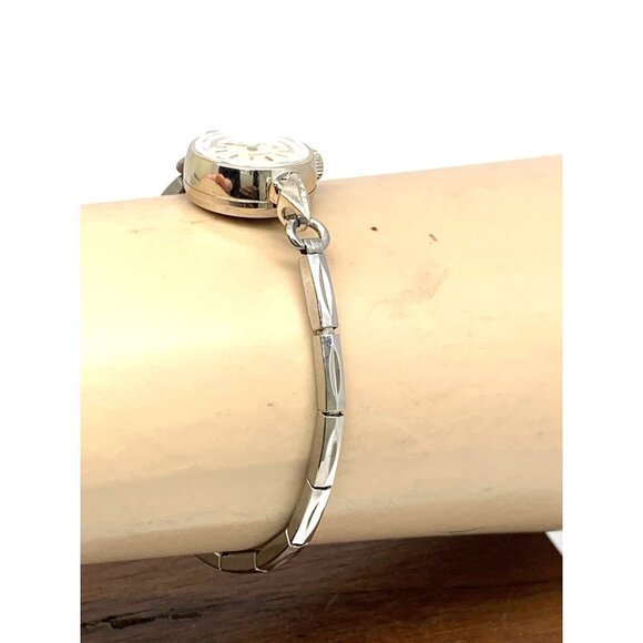 Omega Women's Watch 14k White Gold Case Vintage 70's Swiss Automatic Petite 17mm - Picture 13 of 15